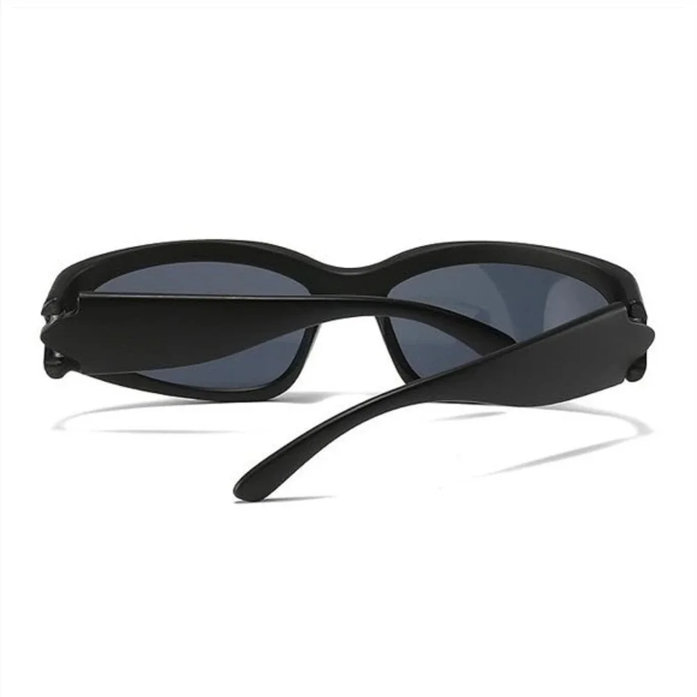 Men Classic 90s Trendy Hip Hop Wrap Streetwear Sunglasses Black‎ Street Trendy